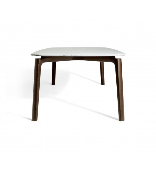 Poltrona Frau柏秋纳弗洛nabucco餐桌Calacatta大理石桌面白蜡木桌腿250*120*H75